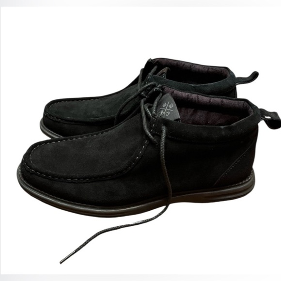 Stacy Adams Suede Leather Astro Boot Size Black 11M - Picture 1 of 8